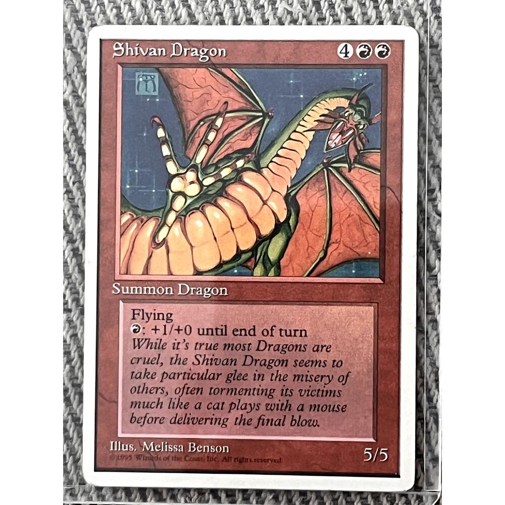 Shivan Dragon – 1995 4th Edition – Magic: The Gathering